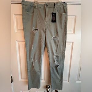 NWT American Eagle Twill Jeggings - 20 Long